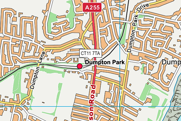 CT11 7TA map - OS VectorMap District (Ordnance Survey) CT11 7TA map - OS VectorMap District (Ordnance Survey)