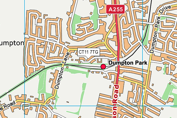 CT11 7TG map - OS VectorMap District (Ordnance Survey) CT11 7TG map - OS VectorMap District (Ordnance Survey)