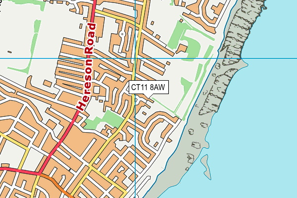 CT11 8AW map - OS VectorMap District (Ordnance Survey) CT11 8AW map - OS VectorMap District (Ordnance Survey)