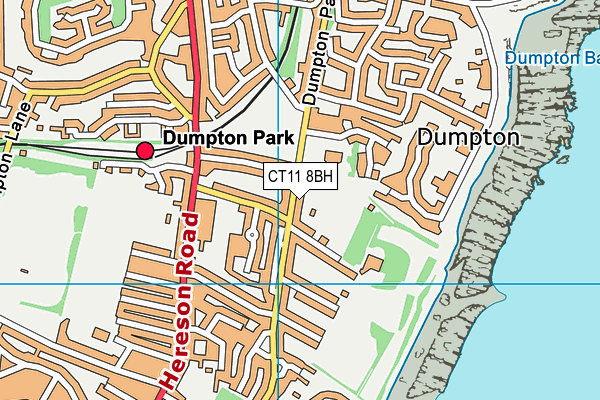 CT11 8BH map - OS VectorMap District (Ordnance Survey) CT11 8BH map - OS VectorMap District (Ordnance Survey)