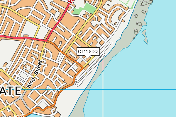 CT11 8DQ map - OS VectorMap District (Ordnance Survey) CT11 8DQ map - OS VectorMap District (Ordnance Survey)