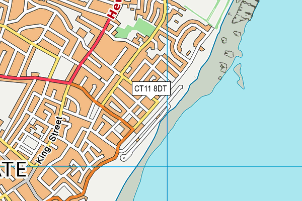 CT11 8DT map - OS VectorMap District (Ordnance Survey) CT11 8DT map - OS VectorMap District (Ordnance Survey)