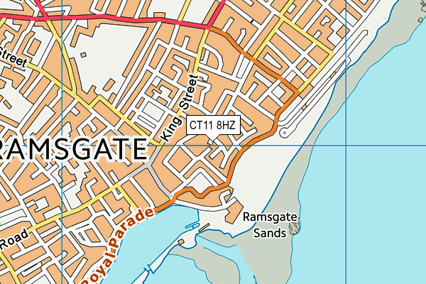 CT11 8HZ map - OS VectorMap District (Ordnance Survey) CT11 8HZ map - OS VectorMap District (Ordnance Survey)