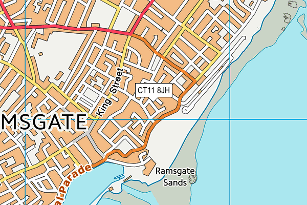 CT11 8JH map - OS VectorMap District (Ordnance Survey) CT11 8JH map - OS VectorMap District (Ordnance Survey)