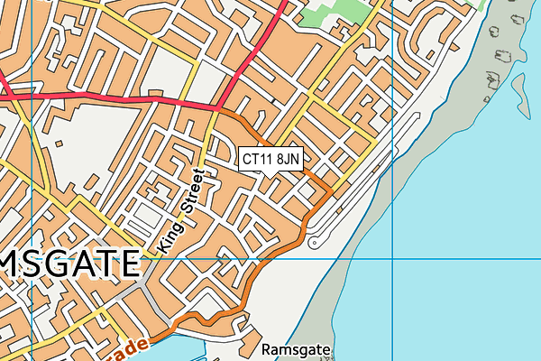 CT11 8JN map - OS VectorMap District (Ordnance Survey) CT11 8JN map - OS VectorMap District (Ordnance Survey)