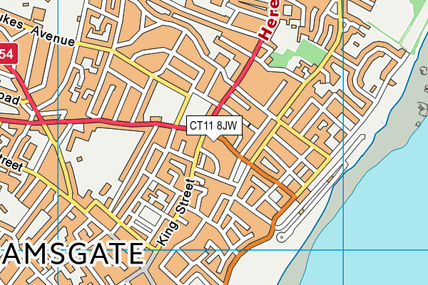 CT11 8JW map - OS VectorMap District (Ordnance Survey) CT11 8JW map - OS VectorMap District (Ordnance Survey)