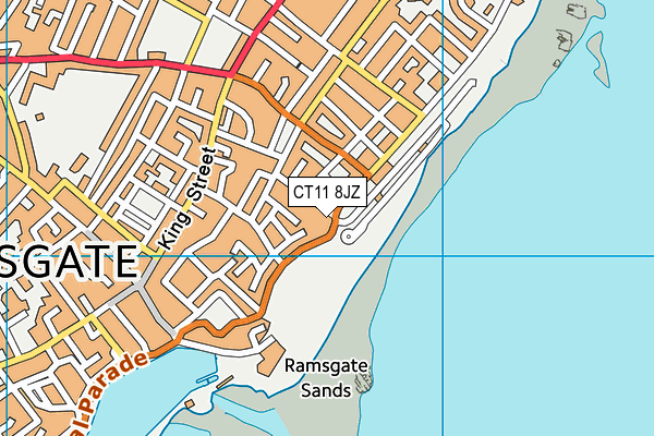 CT11 8JZ map - OS VectorMap District (Ordnance Survey) CT11 8JZ map - OS VectorMap District (Ordnance Survey)
