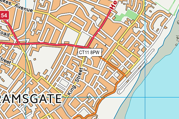CT11 8PW map - OS VectorMap District (Ordnance Survey) CT11 8PW map - OS VectorMap District (Ordnance Survey)