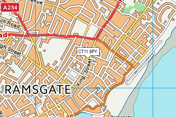 CT11 8PY map - OS VectorMap District (Ordnance Survey) CT11 8PY map - OS VectorMap District (Ordnance Survey)