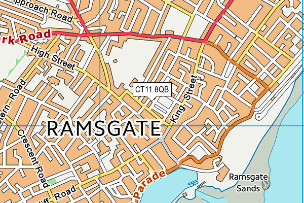 CT11 8QB map - OS VectorMap District (Ordnance Survey) CT11 8QB map - OS VectorMap District (Ordnance Survey)