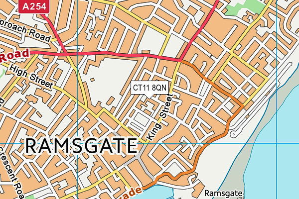 CT11 8QN map - OS VectorMap District (Ordnance Survey)