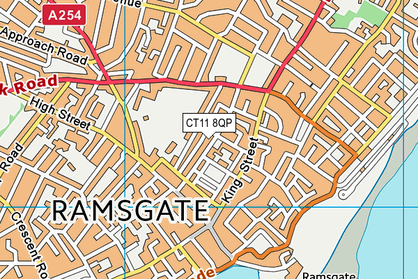 CT11 8QP map - OS VectorMap District (Ordnance Survey)