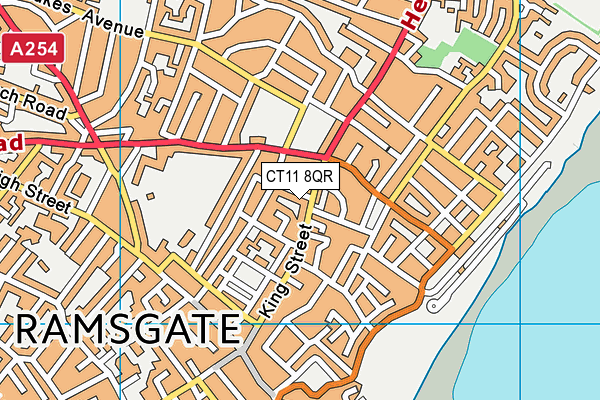 CT11 8QR map - OS VectorMap District (Ordnance Survey) CT11 8QR map - OS VectorMap District (Ordnance Survey)