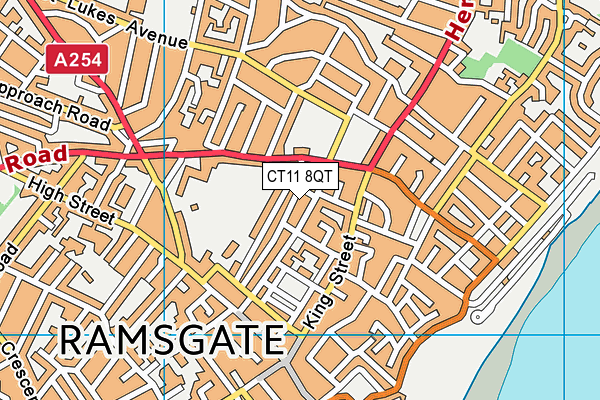 CT11 8QT map - OS VectorMap District (Ordnance Survey) CT11 8QT map - OS VectorMap District (Ordnance Survey)