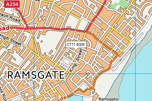 CT11 8QW map - OS VectorMap District (Ordnance Survey) CT11 8QW map - OS VectorMap District (Ordnance Survey)
