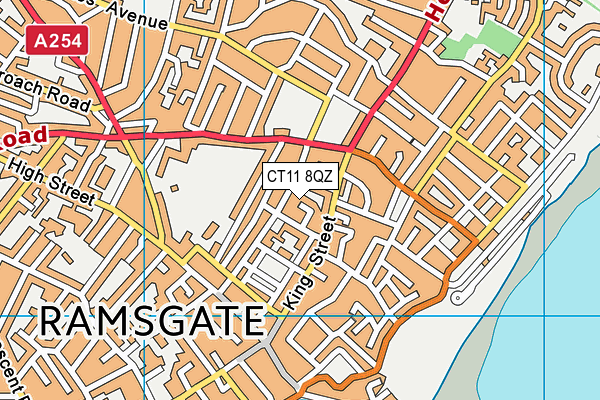 CT11 8QZ map - OS VectorMap District (Ordnance Survey) CT11 8QZ map - OS VectorMap District (Ordnance Survey)