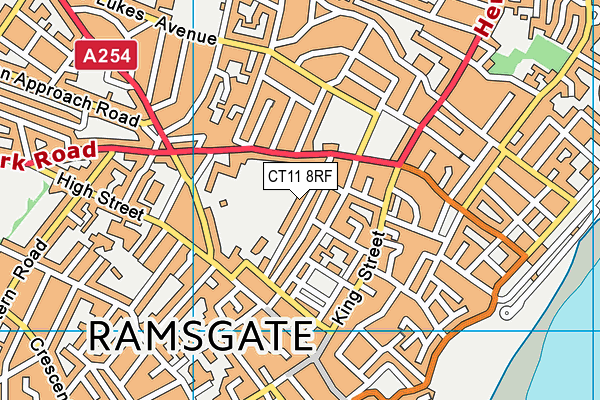CT11 8RF map - OS VectorMap District (Ordnance Survey) CT11 8RF map - OS VectorMap District (Ordnance Survey)