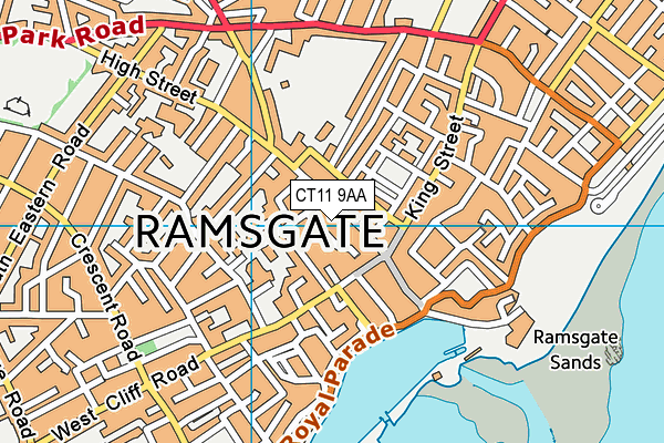 CT11 9AA map - OS VectorMap District (Ordnance Survey) CT11 9AA map - OS VectorMap District (Ordnance Survey)