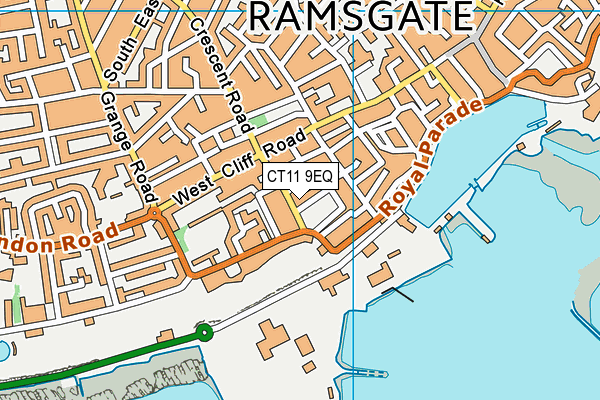 CT11 9EQ map - OS VectorMap District (Ordnance Survey) CT11 9EQ map - OS VectorMap District (Ordnance Survey)