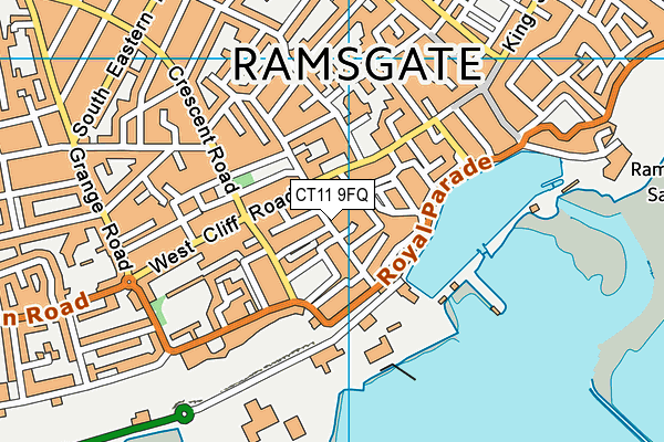 CT11 9FQ map - OS VectorMap District (Ordnance Survey) CT11 9FQ map - OS VectorMap District (Ordnance Survey)
