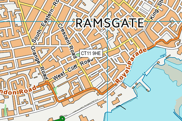 CT11 9HE map - OS VectorMap District (Ordnance Survey) CT11 9HE map - OS VectorMap District (Ordnance Survey)