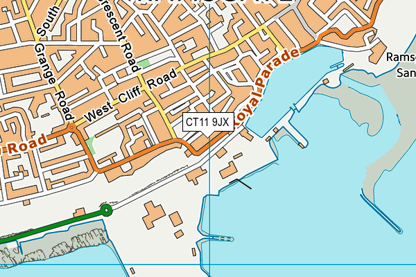 CT11 9JX map - OS VectorMap District (Ordnance Survey) CT11 9JX map - OS VectorMap District (Ordnance Survey)