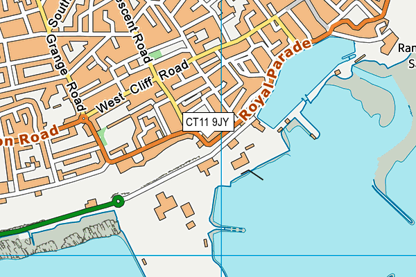 CT11 9JY map - OS VectorMap District (Ordnance Survey) CT11 9JY map - OS VectorMap District (Ordnance Survey)