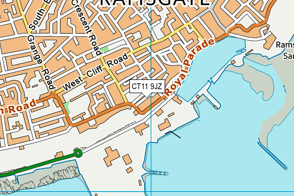CT11 9JZ map - OS VectorMap District (Ordnance Survey) CT11 9JZ map - OS VectorMap District (Ordnance Survey)
