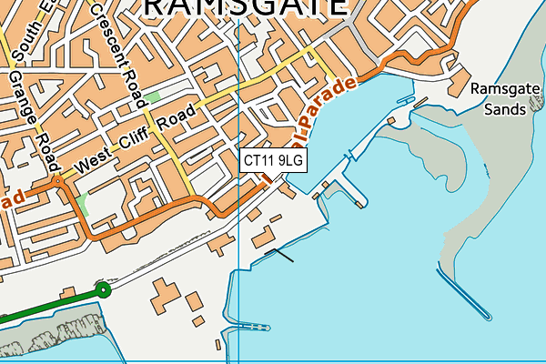 CT11 9LG map - OS VectorMap District (Ordnance Survey) CT11 9LG map - OS VectorMap District (Ordnance Survey)