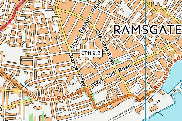 CT11 9LZ map - OS VectorMap District (Ordnance Survey) CT11 9LZ map - OS VectorMap District (Ordnance Survey)