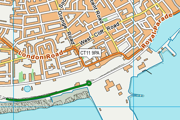 CT11 9PA map - OS VectorMap District (Ordnance Survey) CT11 9PA map - OS VectorMap District (Ordnance Survey)