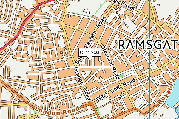 CT11 9QJ map - OS VectorMap District (Ordnance Survey) CT11 9QJ map - OS VectorMap District (Ordnance Survey)
