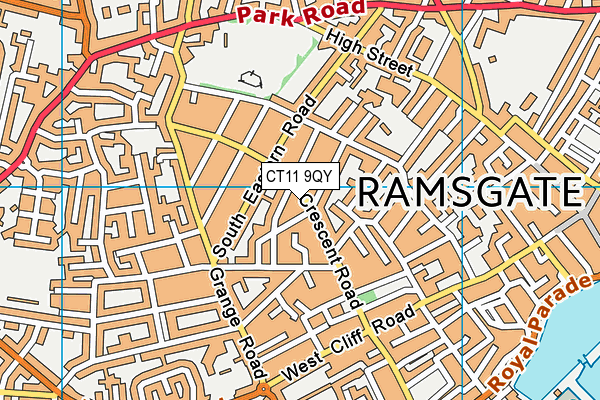 CT11 9QY map - OS VectorMap District (Ordnance Survey)