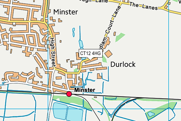 CT12 4HG map - OS VectorMap District (Ordnance Survey) CT12 4HG map - OS VectorMap District (Ordnance Survey)