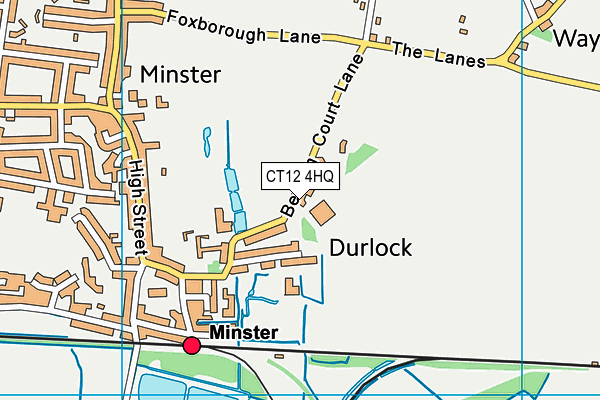 CT12 4HQ map - OS VectorMap District (Ordnance Survey) CT12 4HQ map - OS VectorMap District (Ordnance Survey)