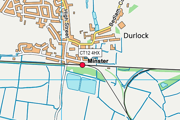 CT12 4HX map - OS VectorMap District (Ordnance Survey) CT12 4HX map - OS VectorMap District (Ordnance Survey)
