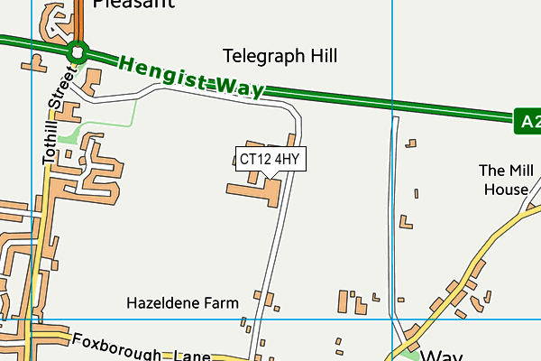 CT12 4HY map - OS VectorMap District (Ordnance Survey) CT12 4HY map - OS VectorMap District (Ordnance Survey)