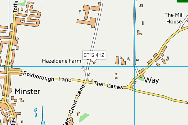 CT12 4HZ map - OS VectorMap District (Ordnance Survey) CT12 4HZ map - OS VectorMap District (Ordnance Survey)
