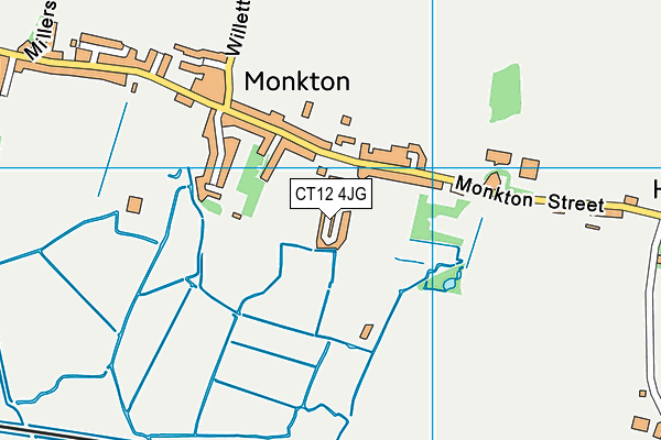 CT12 4JG map - OS VectorMap District (Ordnance Survey) CT12 4JG map - OS VectorMap District (Ordnance Survey)