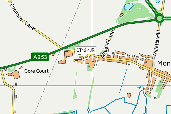 CT12 4JR map - OS VectorMap District (Ordnance Survey) CT12 4JR map - OS VectorMap District (Ordnance Survey)