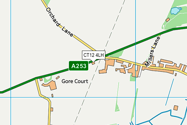 CT12 4LH map - OS VectorMap District (Ordnance Survey) CT12 4LH map - OS VectorMap District (Ordnance Survey)