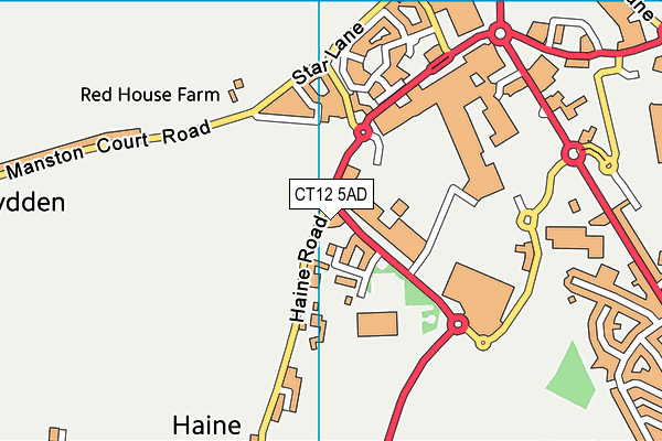 CT12 5AD map - OS VectorMap District (Ordnance Survey) CT12 5AD map - OS VectorMap District (Ordnance Survey)