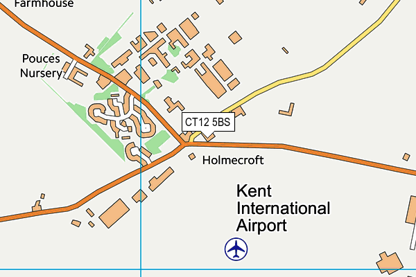 CT12 5BS map - OS VectorMap District (Ordnance Survey) CT12 5BS map - OS VectorMap District (Ordnance Survey)