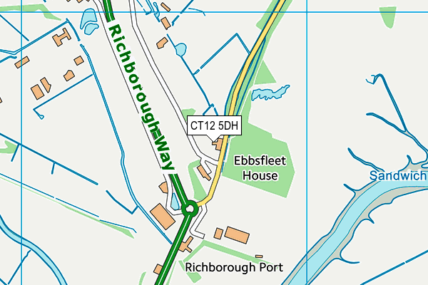 CT12 5DH map - OS VectorMap District (Ordnance Survey) CT12 5DH map - OS VectorMap District (Ordnance Survey)