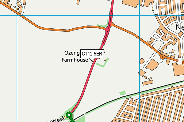 CT12 5ER map - OS VectorMap District (Ordnance Survey) CT12 5ER map - OS VectorMap District (Ordnance Survey)
