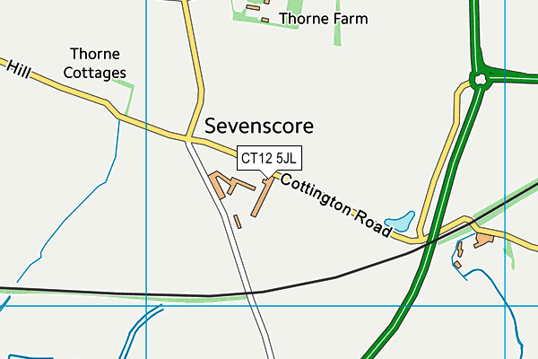 CT12 5JL map - OS VectorMap District (Ordnance Survey)