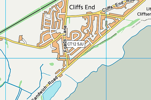 CT12 5JU map - OS VectorMap District (Ordnance Survey) CT12 5JU map - OS VectorMap District (Ordnance Survey)