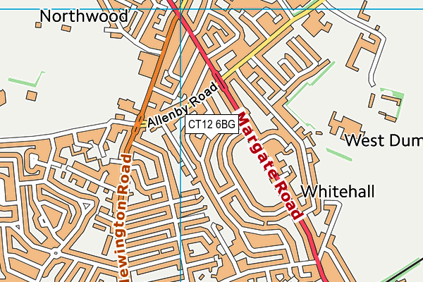 CT12 6BG map - OS VectorMap District (Ordnance Survey) CT12 6BG map - OS VectorMap District (Ordnance Survey)
