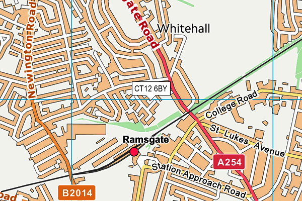 CT12 6BY map - OS VectorMap District (Ordnance Survey) CT12 6BY map - OS VectorMap District (Ordnance Survey)