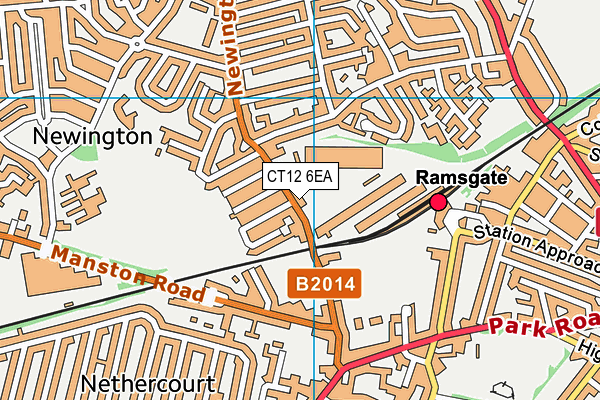 CT12 6EA map - OS VectorMap District (Ordnance Survey) CT12 6EA map - OS VectorMap District (Ordnance Survey)